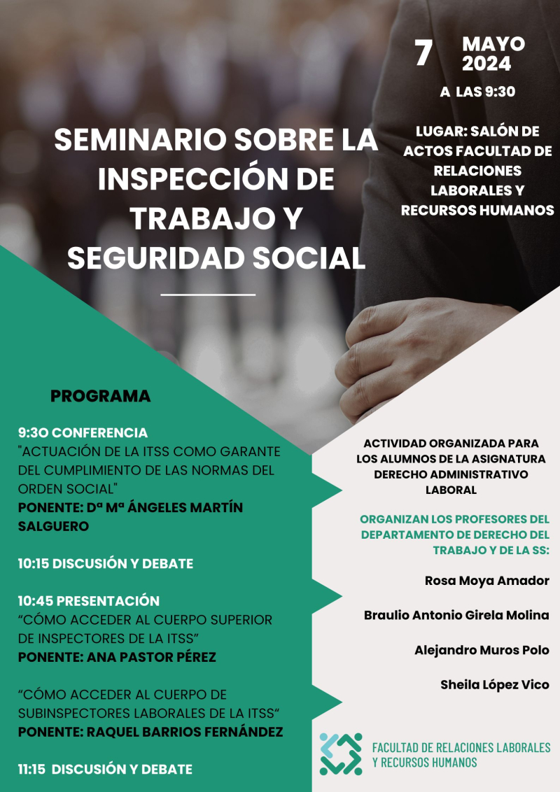 Conferencia "Actuación de la ITSS como garante del cumplimiento de las normas del orden social"