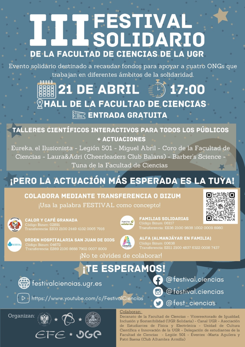 cartel 3 festival solidario de la facultad de ciencias cartel 3 festival solidario de la facultad de ciencias