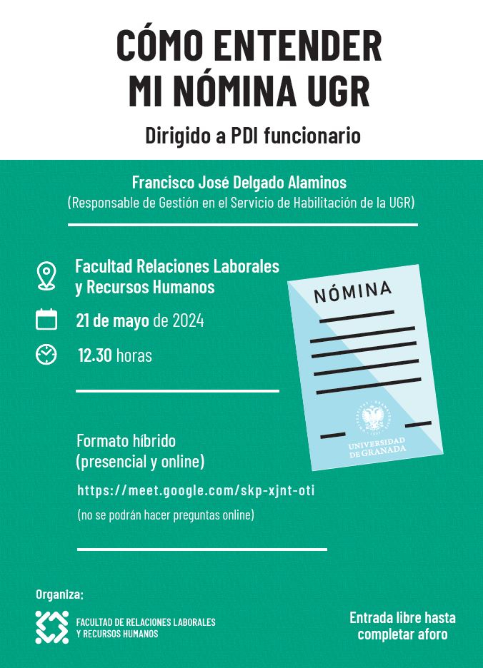 como entender mi nomina ugr pdi funcionario