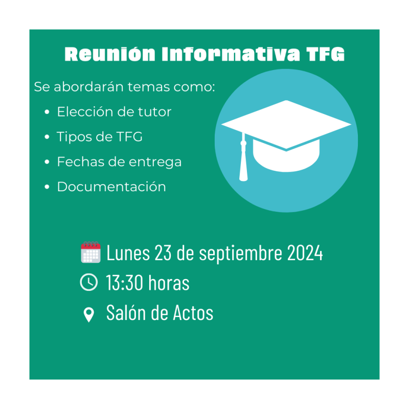 Reunión informativa TFG Reunión informativa TFG