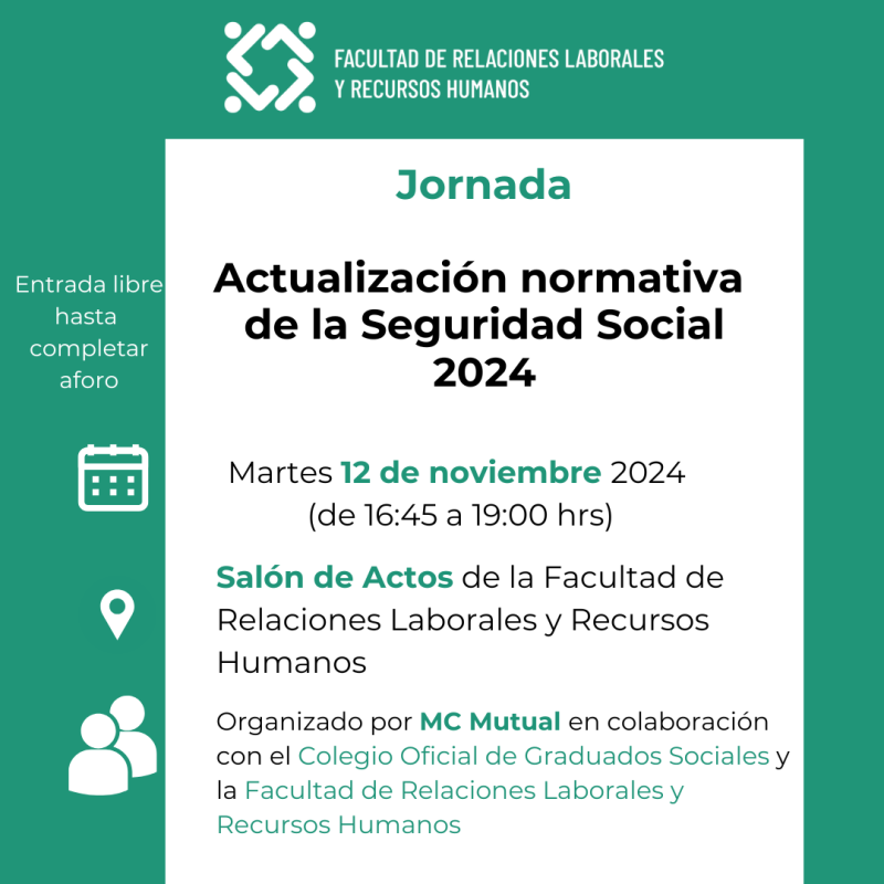 Jornada actualización normativa de Seguridad Social 2024 Jornada actualización normativa de Seguridad Social 2024